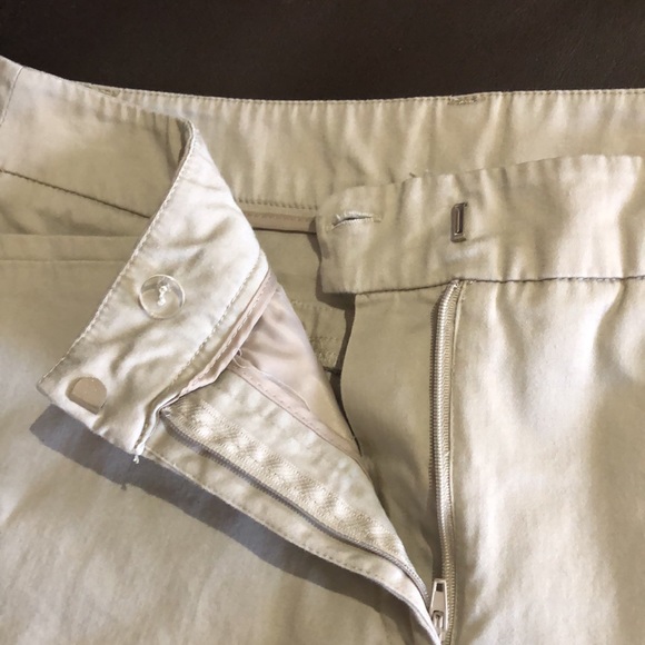 Capri pants! Grey/khaki color. Cotton/spandex. Size 10. Great condition! - Picture 6 of 7